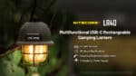 Φανάρι Camping Led LR40 Επαναφορτιζόμενο 100 Lumens με Μπαταρία 4000mAh, 3 Χρώματα Φωτισμού, Λειτουργία Power Bank και USB-C, Λευκό – Nitecore - Image 5