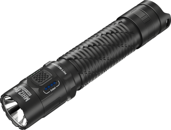 Φακός Led Χειρός MH12 Pro Επαναφορτιζόμενος 3300 Lumens με Εμβέλεια 505m, Μπαταρία 5300mAh, USB-C και Αδιαβροχοποίηση IP68, Μαύρος – Nitecore