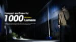 Φακός Led Χειρός MT1C Pro Multi Task Επαναφορτιζόμενος 1000 Lumens με Εμβέλεια 360m, Μπαταρία 1600mAh, Φόρτιση USB-C και Αδιαβροχοποίηση IP68, Μαύρος – Nitecore - Image 10