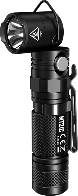 Φακός Led Χειρός MT21C Multi Task 1000 Lumens με Περιστρεφόμενη Κεφαλή 90°, Εμβέλεια 184m, Μαγνητική Βάση και Αδιαβροχοποίηση IPX8, Μαύρος – Nitecore