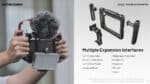 Βάση Κινηματογράφησης Smartphone NCR10 Cinema Rig από Αλουμίνιο με Διπλές Ρυθμιζόμενες Λαβές, Υποδοχές 1/4" και Cold Shoe για Vlogging και Βιντεοσκόπηση – Nitecore - Image 7