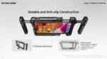 Βάση Κινηματογράφησης Smartphone NCR10 Cinema Rig από Αλουμίνιο με Διπλές Ρυθμιζόμενες Λαβές, Υποδοχές 1/4" και Cold Shoe για Vlogging και Βιντεοσκόπηση – Nitecore - Image 8