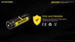 Επαναφορτιζόμενη Μπαταρία Li-ion NL2150RX 21700 5000mAh 3.6V με Θύρα USB-C και Λειτουργία Power Bank – Nitecore - Image 11