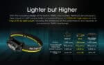 Φακός Led Κεφαλής NU43 Επαναφορτιζόμενος 1400 Lumens με Εμβέλεια 130m, Μπαταρία 3400mAh, Κόκκινο Φως, Φόρτιση USB-C και Αδιαβροχοποίηση IP68, Μαύρος – Nitecore. - Image 6