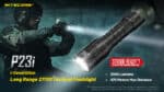 Φακός Led Χειρός P23i Precise Tactical Επαναφορτιζόμενος 3000 Lumens με Εμβέλεια 470m, Μπαταρία 5000mAh, Φόρτιση USB-C και Λειτουργία Strobe, Μαύρος – Nitecore - Image 7