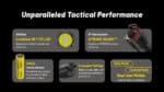 Φακός Led Χειρός P23i Precise Tactical Επαναφορτιζόμενος 3000 Lumens με Εμβέλεια 470m, Μπαταρία 5000mAh, Φόρτιση USB-C και Λειτουργία Strobe, Μαύρος – Nitecore - Image 8