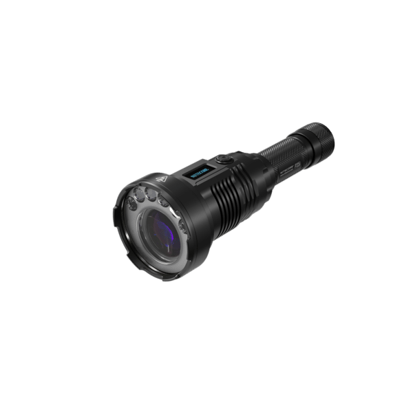 Φακός Led/LEP Χειρός P35i Επαναφορτιζόμενος 3000 Lumens με Εμβέλεια 1650m, Διπλή Δέσμη Φωτισμού, Οθόνη OLED, USB-C και Αδιαβροχοποίηση IP68, Μαύρος – Nitecore
