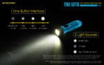 Φακός Led Μπρελόκ TIKI GITD Blue Επαναφορτιζόμενος 300 Lumens με Εμβέλεια 71m, Φωσφορίζον Σώμα, Φως UV και USB-C, Μπλε – Nitecore - Image 19