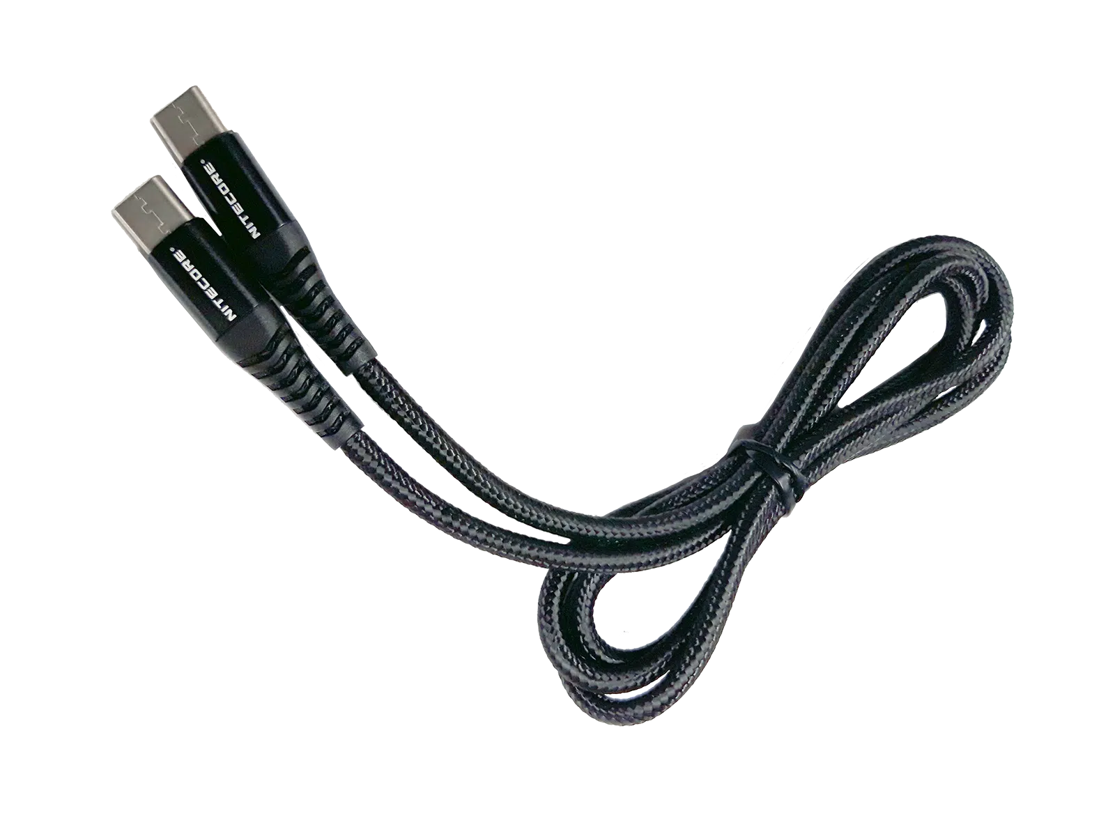 NITECORE_USB-C_USB-C_max Εύκαμπτο Καλώδιο Φόρτισης USB-C σε USB-C CSTAND 22cm με Λειτουργία Βάσης Στήριξης για Φακούς Led, Μαύρο – Nitecore - Image 1