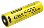 Επαναφορτιζόμενη Μπαταρία Li-ion NL2155HPR 21700 5500mAh 3.6V 20A με Θύρα USB-C – Nitecore