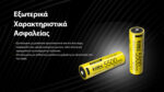 Επαναφορτιζόμενη Μπαταρία Li-ion NL2155HPR 21700 5500mAh 3.6V 20A με Θύρα USB-C – Nitecore - Image 10