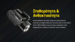 Φακός Led Όπλου NPL27 Επαναφορτιζόμενος 650 Lumens με Εμβέλεια 410m, Στήριξη Picatinny και USB-C, Μαύρος – Nitecore - Image 16