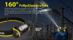 Φακός Led Κεφαλής NWH20 E-Focus Επαναφορτιζόμενος 600 Lumens για Επαγγελματική Χρήση, Μαύρος – Nitecore - Image 29