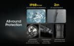 Φακός Led Χειρός SRT6i Smart Ring Επαναφορτιζόμενος 2100 Lumens με Εμβέλεια 510m, Περιστρεφόμενο Δακτύλιο, USB-C και Αδιαβροχοποίηση IP68, Μαύρος – Nitecore - Image 17