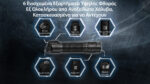 Φακός Led Χειρός Precise P17iX Tactical Επαναφορτιζόμενος 5000 Lumens με Εμβέλεια 330m, USB-C και Αδιαβροχοποίηση IP68, Μαύρος – Nitecore - Image 20