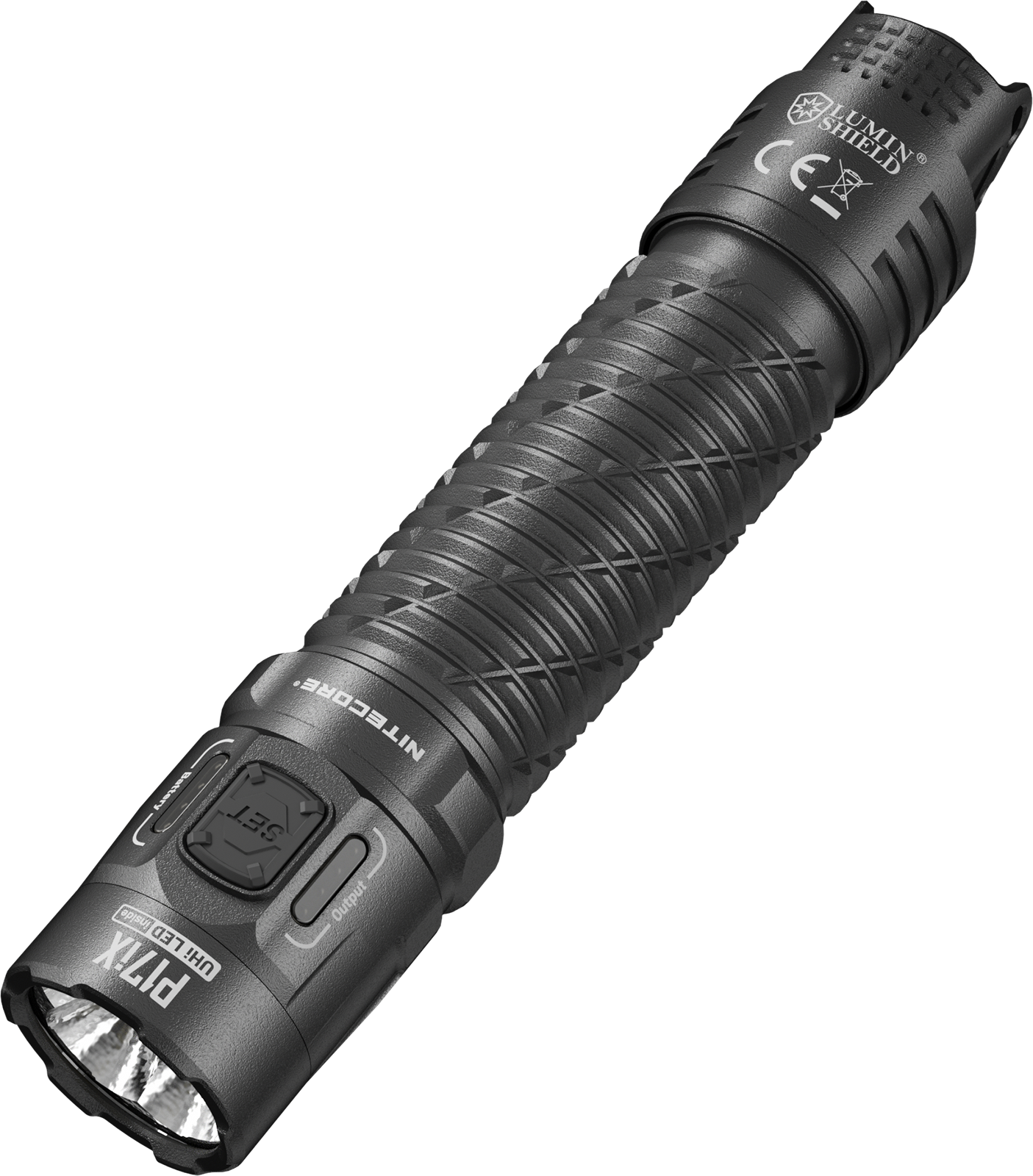 P17iX_OI Φακός Led Χειρός Precise P17iX Tactical Επαναφορτιζόμενος 5000 Lumens με Εμβέλεια 330m, USB-C και Αδιαβροχοποίηση IP68, Μαύρος – Nitecore - Image 1