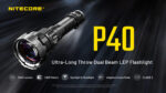 Φακός Led Χειρός Precise P40 Επαναφορτιζόμενος 2000 Lumens με Τεχνολογία LEP, Εμβέλεια 2900m και Αδιαβροχοποίηση IP68, Μαύρος – Nitecore - Image 6