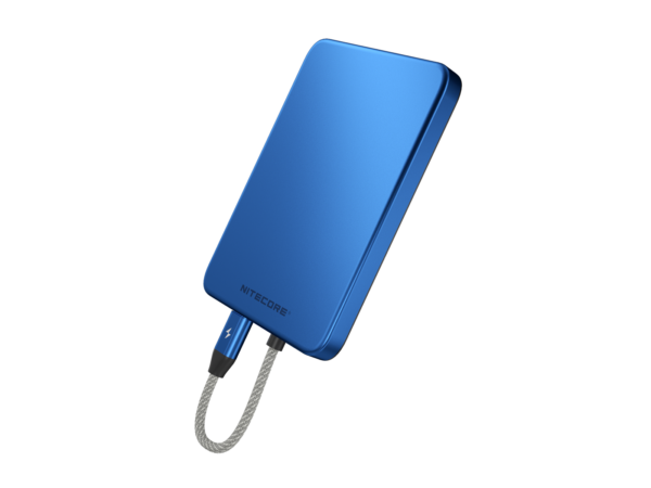 Power Bank Pocket 5 5000mAh 22.5W με Μαγνητική Στήριξη MagSafe, Ενσωματωμένο Καλώδιο USB-C και Αδιαβροχοποίηση IPX7, Μπλε – Nitecore