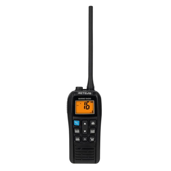 Φορητός Ναυτικός Πομποδέκτης RM22 VHF 6W με 88 Κανάλια, Αδιάβροχος IP67, Πλευστότητα και Μπαταρία 2200mAh – Retevis