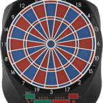 Ηλεκτρονικός Στόχος Darts Flash RB Sound 67974 με 4 Οθόνες Led, 28 Παιχνίδια, 131 Παραλλαγές, Φωνή Russ Bray, για 1–8 Παίκτες και 6 Βελάκια – Bull's
