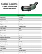Τηλεσκόπιο Παρατήρησης Spotting Scope 12-36x50 με Μεταβλητή Μεγέθυνση 12x-36x και Φακό 50mm, Μαύρο – Falcon Optics - Image 12