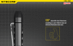 Φακός Led Μπρελόκ Thumb Επαναφορτιζόμενος 85 Lumens με Λευκό και Κόκκινο Φως, Περιστρεφόμενη Κεφαλή 120° και USB-C, Μαύρος – Nitecore - Image 16