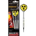 Σετ 3 Βελάκια Darts Mission Soft Tip 16528, 18g με Επιχρωμιωμένο Ορειχάλκινο Σώμα, Αλουμινένιους Άξονες Simplex, Φτερά Powerflite και Θήκη Μεταφοράς – Bull's - Image 3