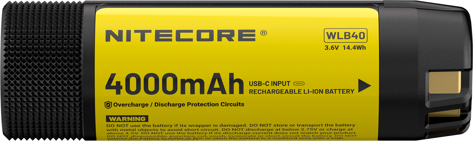 WLB40_V02_ Επαναφορτιζόμενη Μπαταρία Li-ion WLB40 4000mAh για Φακό Εργασίας NWH20 – Nitecore - Image 1