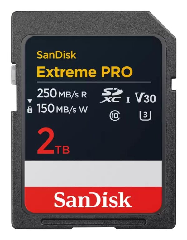 Κάρτα Μνήμης SDXC 2TB UHS-I U3 V30 250MB/s SDSDXXD-2T00-GN4IN SANDISK