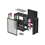 Midi Tower Gaming Κουτί Υπολογιστή με Tempered Glass και 4 ARGB Ανεμιστήρες CC560 ARGB V2 R-CC560-BKTAA4-G-2 DEEPCOOL - Image 12