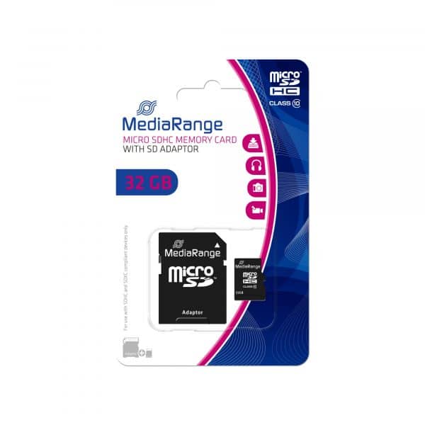 Κάρτα Μνήμης microSDHC 32GB Class 10 MR959 MEDIARANGE