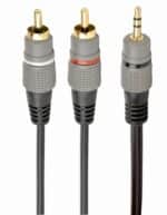 Καλώδιο Ήχου 3,5 mm σε 2 x RCA, 2,5 m CCA-352-2.5M GEMBIRD
