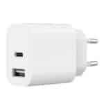 Φορτιστής Τοίχου USB-A και USB-C 24W TA-UC-2AC12-01 GEMBIRD