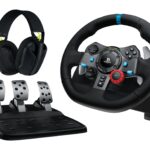 Σετ Τιμονιού Gaming με Πεντάλ, Force Feedback και Ακουστικά 900° 991-000539 LOGITECH
