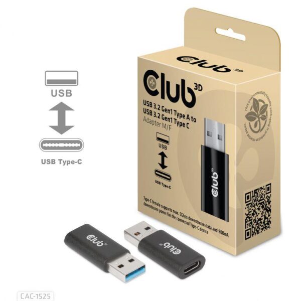 Αντάπτορας USB-A σε USB-C USB 3.2 Gen 1 CAC-1525 CLUB3D