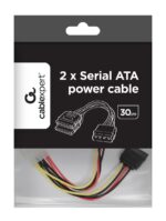 Καλώδιο Τροφοδοσίας SATA 0,3 m 1x 5,25" σε 2x SATA CC-SATA-PSY-0.3M GEMBIRD - Image 2