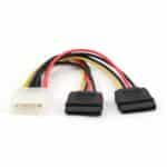 Καλώδιο Τροφοδοσίας SATA 0,3 m 1x 5,25" σε 2x SATA CC-SATA-PSY-0.3M GEMBIRD