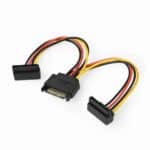 Καλώδιο Διακλάδωσης Τροφοδοσίας SATA 15-pin σε 2 x SATA 15-pin 0,15 m CC-SATAM2F-02 GEMBIRD