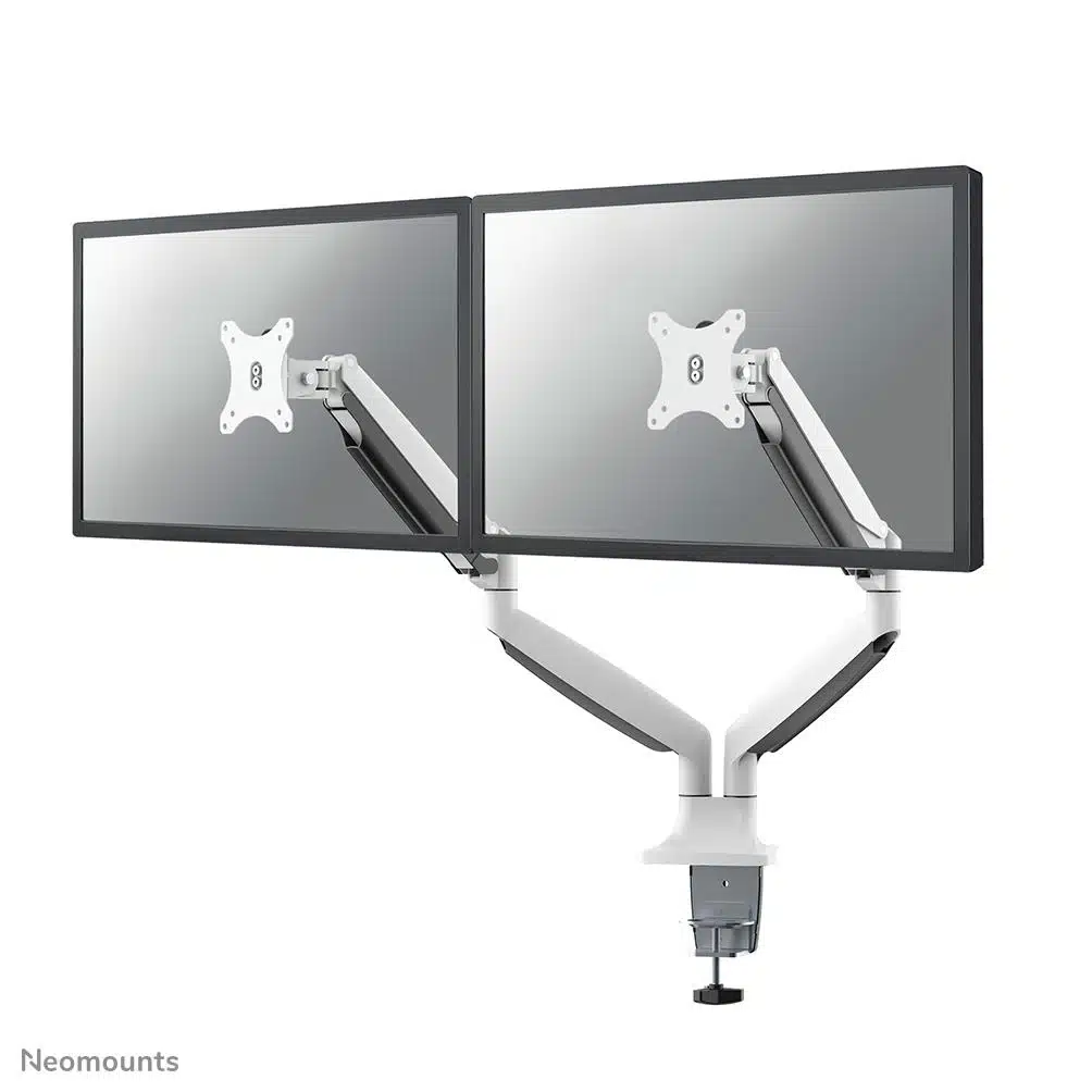 elko-49533-1439be7123ab Βάση Γραφείου για 2 Οθόνες έως 32" με Ελατήριο Αερίου NM-D750DWHITE NEOMOUNTS - Image 1