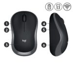Ασύρματο Οπτικό Ποντίκι 1000 DPI με Nano USB Δέκτη M185 910-002238 LOGITECH - Image 4