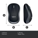 Ασύρματο Οπτικό Ποντίκι 1000 DPI με Nano USB Δέκτη M185 910-002238 LOGITECH - Image 15