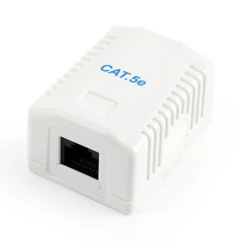 elko-49597-e6e46f036bb8 Επίτοιχη Πρίζα Δικτύου RJ-45 Cat5e U/UTP NCAC-1U5E-01 GEMBIRD - Image 1