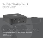 Docking Station Τετραπλής Οθόνης 8K με USB-C και Power Delivery 100W CSV-2542 CLUB3D - Image 3