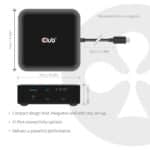Docking Station Τετραπλής Οθόνης 8K με USB-C και Power Delivery 100W CSV-2542 CLUB3D - Image 4