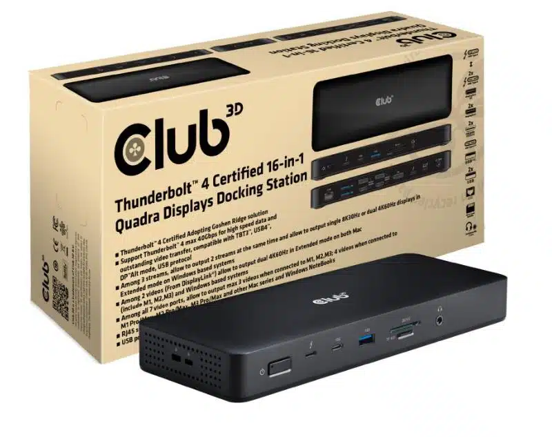 elko-49644-35008b6fc0c7 Docking Station Thunderbolt 4 16-in-1 με 7 εξόδους εικόνας CSV-1583 CLUB3D - Image 1