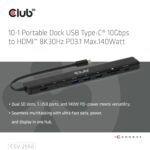 USB-C Docking Station 10 σε 1 HDMI 8K CSV-2550 CLUB3D - Image 14
