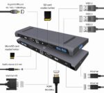 Hub USB-C 10 σε 1 με HDMI 4K, Gigabit LAN και PD 87W A-CM-COMBO10-01 GEMBIRD - Image 4