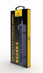 Hub USB-C 9 σε 1 με 3 θύρες USB-A και USB PD 87W A-CM-COMBO9-02 GEMBIRD - Image 2