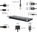 Hub USB-C 9 σε 1 με 3 θύρες USB-A και USB PD 87W A-CM-COMBO9-02 GEMBIRD - Image 7