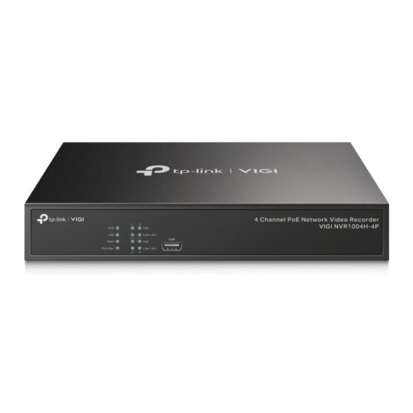 Καταγραφικό Βίντεο 4 Καναλιών PoE+ 4K HDMI VIGI NVR1004H-4P TP-LINK VIGINVR1004H-4P
